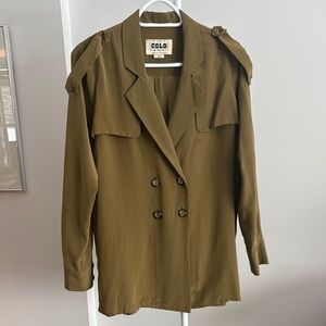 Stone Cold Fox Olive Double-Breasted Blouse